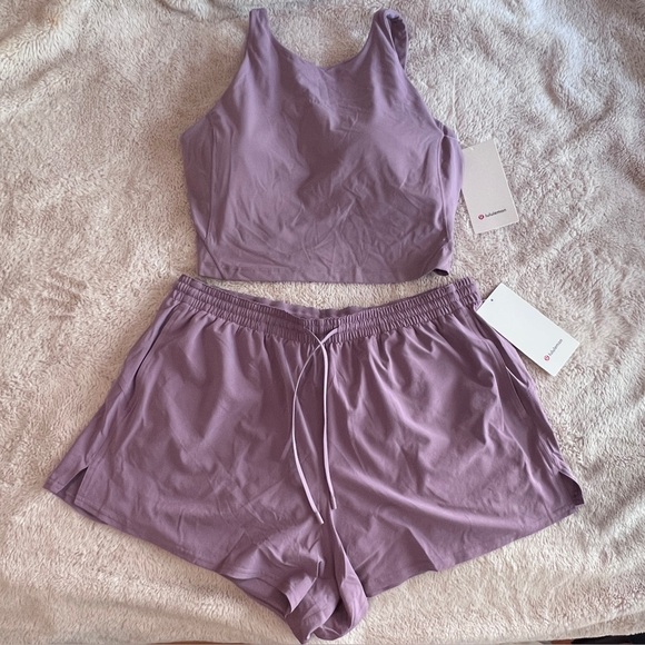lululemon athletica Pants - NEW Size 14 Lululemon Align High Neck Tank Top & Pace Rival High-Rise 3” Short